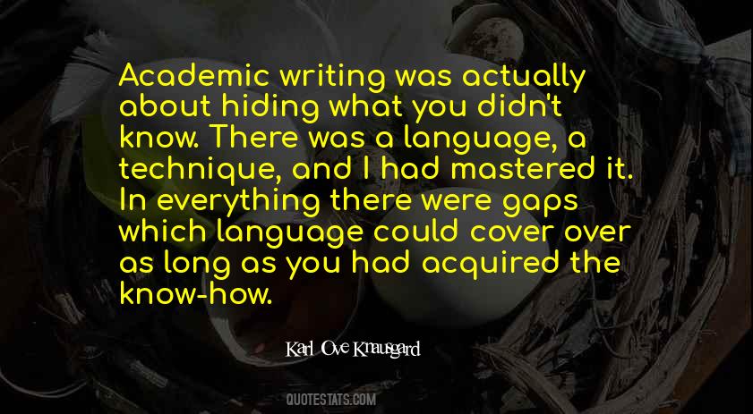 Quotes About Writing Technique #1124681