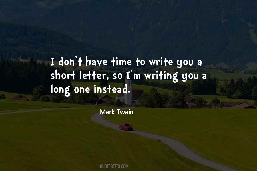 Quotes About Writing Twain #385268