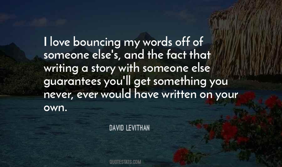 Quotes About Writing Words #131559