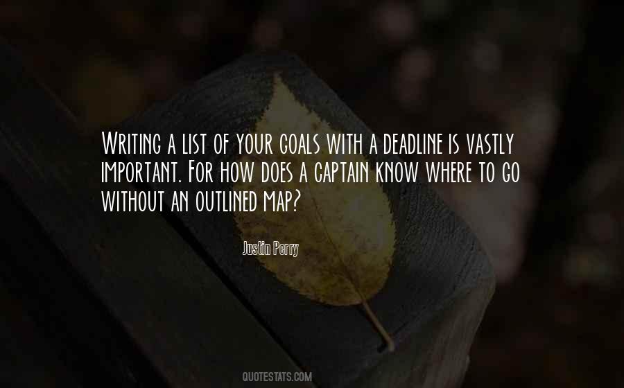 Quotes About Writing Your Goals #1791240