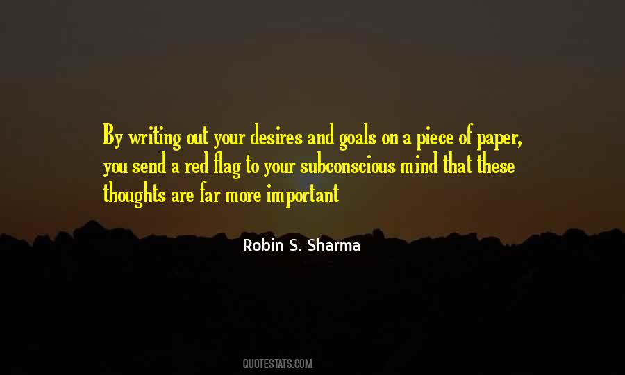 Quotes About Writing Your Goals #602587