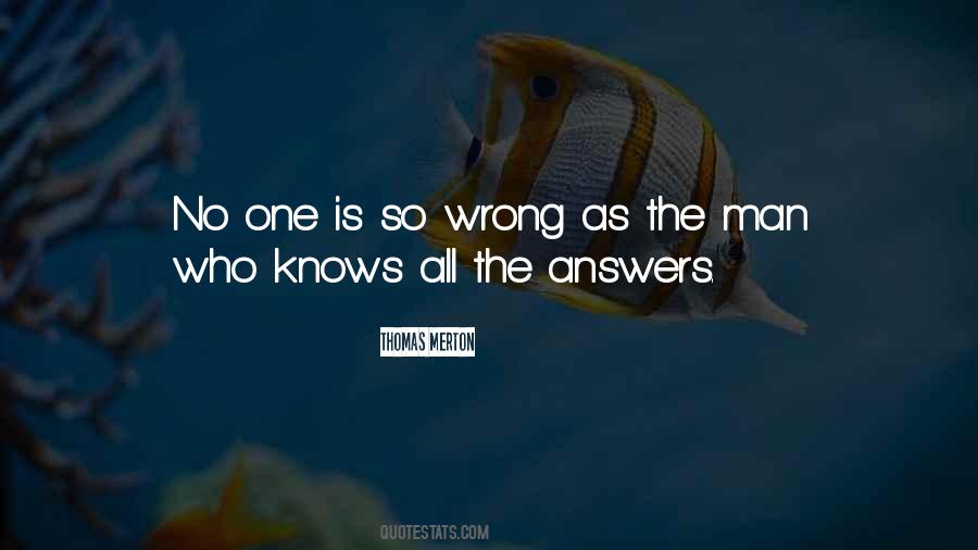 Quotes About Wrong Answers #1534444