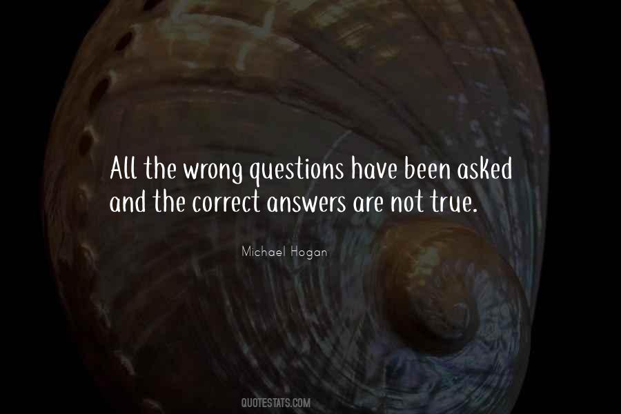 Quotes About Wrong Answers #568168