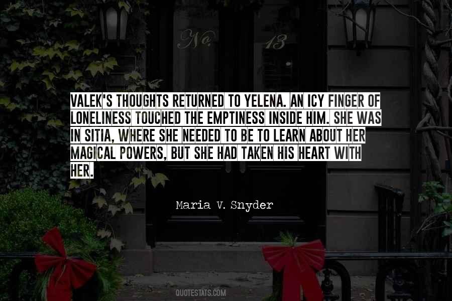 Quotes About Yelena #279531