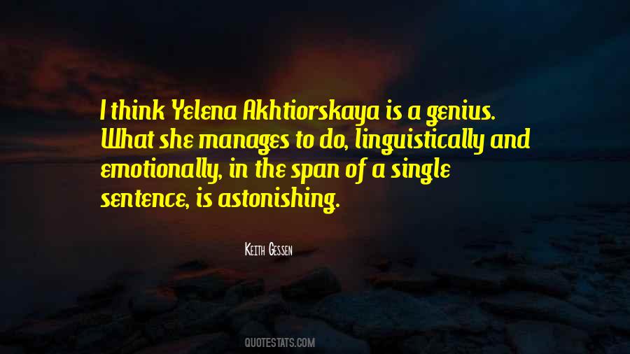 Quotes About Yelena #784694