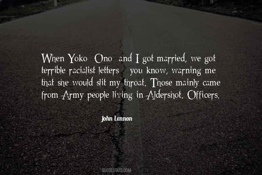 Quotes About Yoko Ono #896951