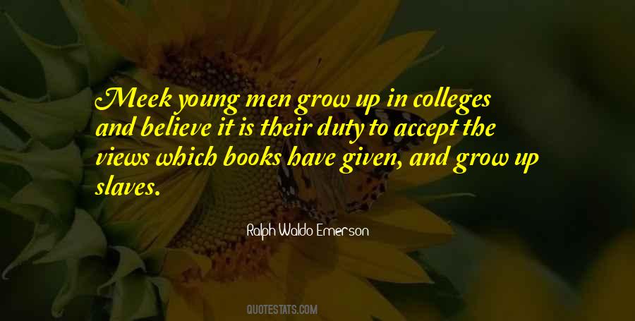Quotes About Young Men Growing Up #1049668
