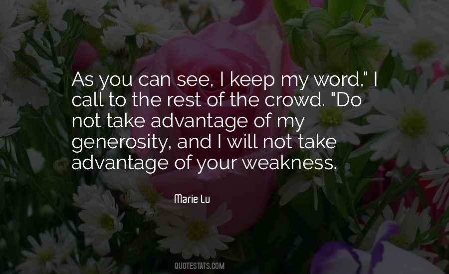 Quotes About Your Weakness #804440