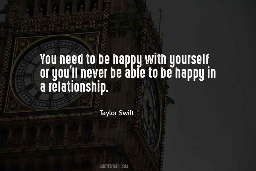 Quotes About Yourself Being Happy #1502038