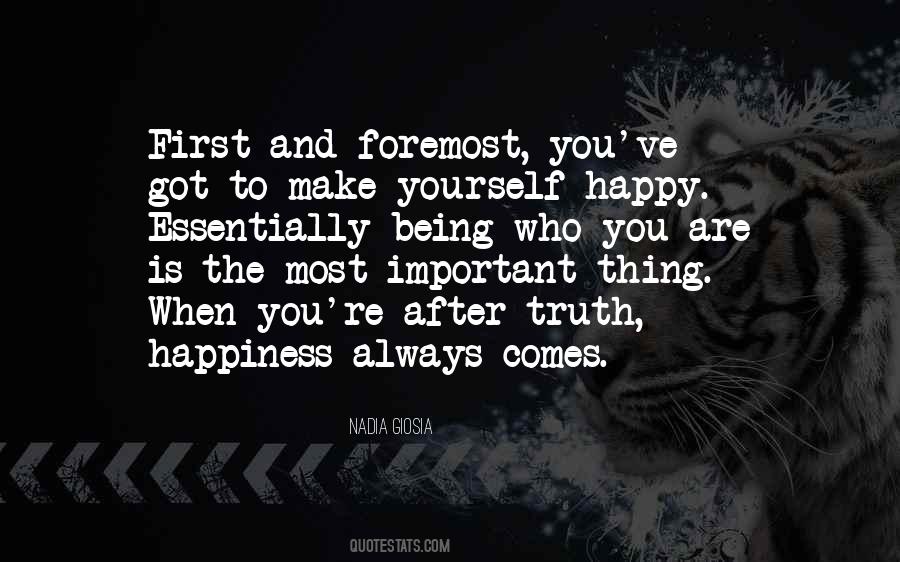 Quotes About Yourself Being Happy #623740
