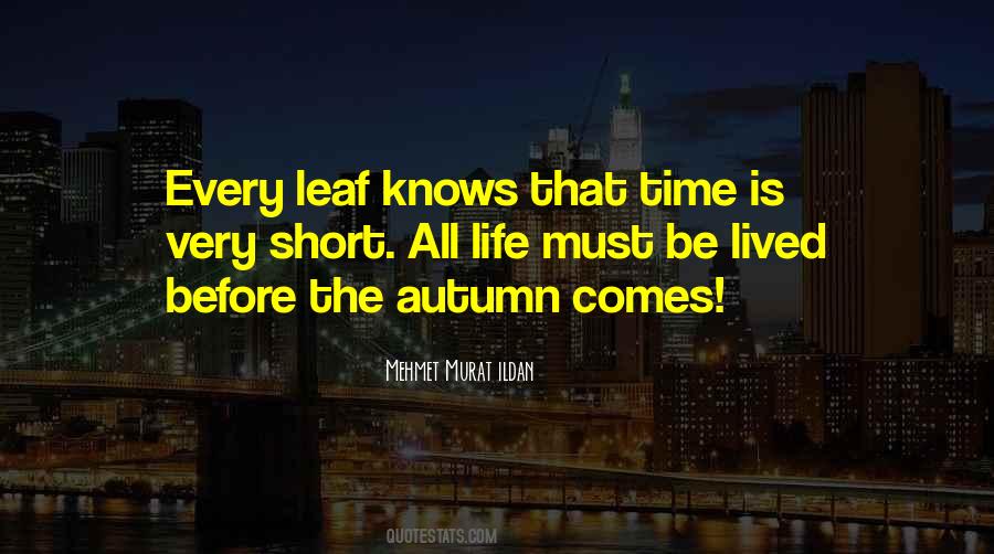 Quotes About Autumn Leaf #1427130