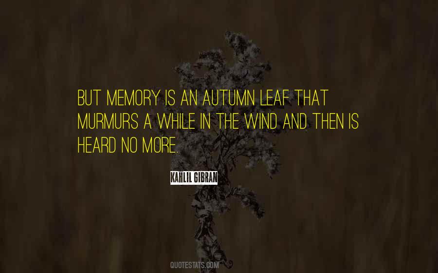 Quotes About Autumn Leaf #910036