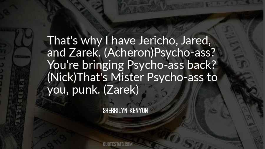 Quotes About Zarek #1513671