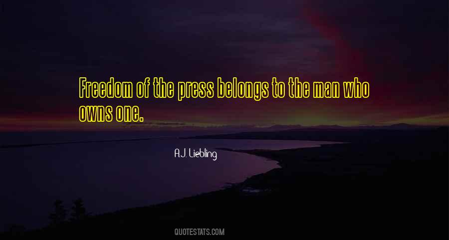 A J Liebling Quotes #1638584