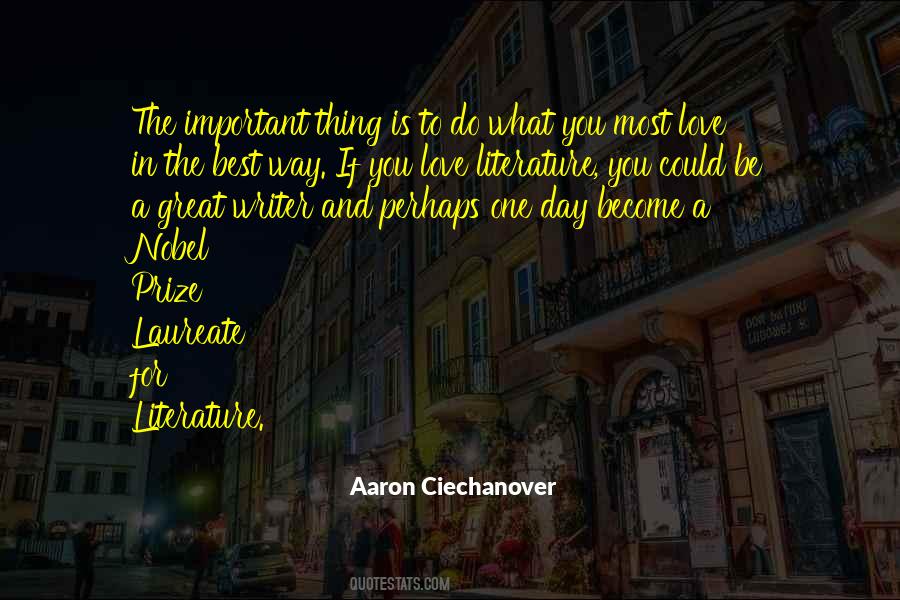 Aaron Ciechanover Quotes #1200884