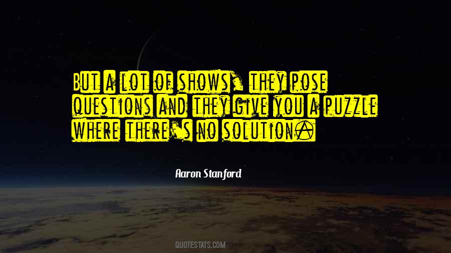 Aaron Stanford Quotes #1049550