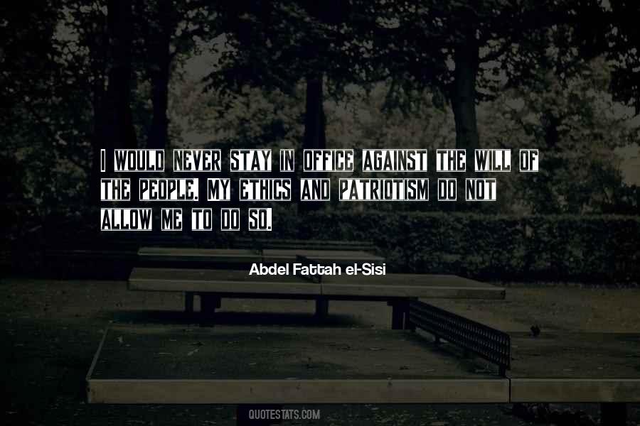 Abdel Fattah El Sisi Quotes #81922