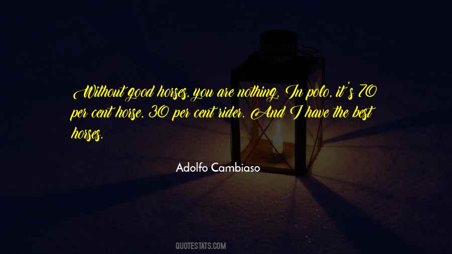 Adolfo Cambiaso Quotes #138995