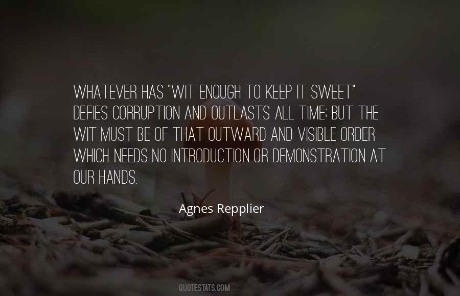 Agnes Repplier Quotes #479489