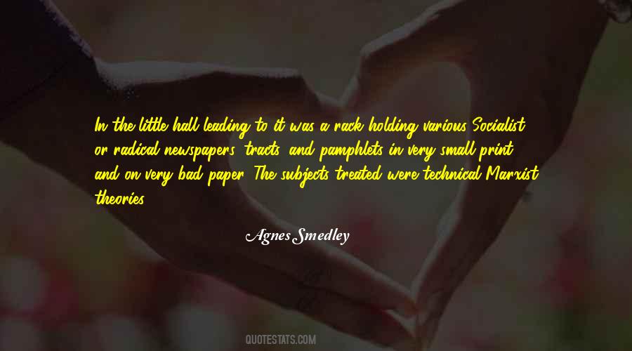 Agnes Smedley Quotes #1228771