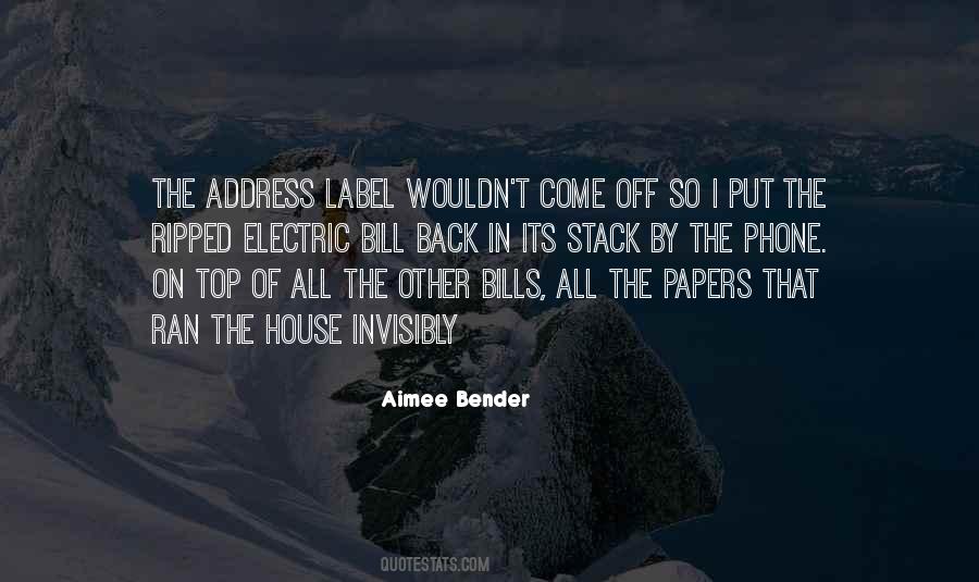 Aimee Bender Quotes #295482