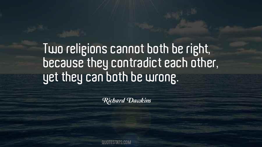 Quotes About Two Religions #681339