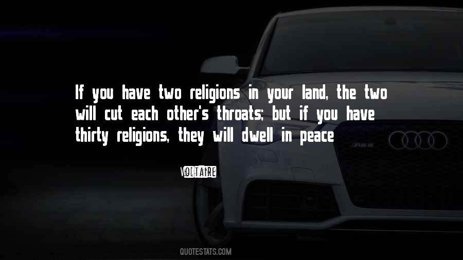 Quotes About Two Religions #76875