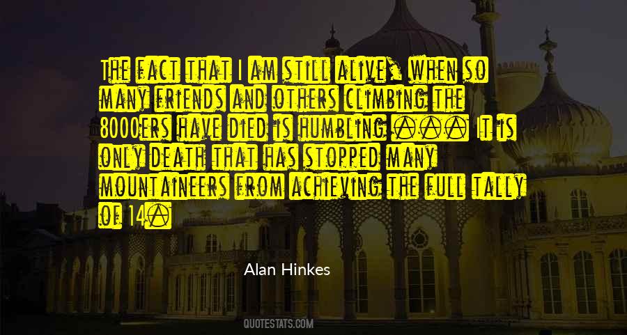 Alan Hinkes Quotes #1080327