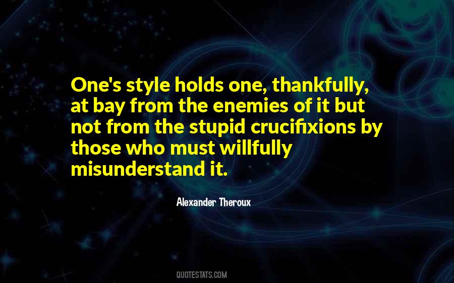 Alexander Theroux Quotes #639581