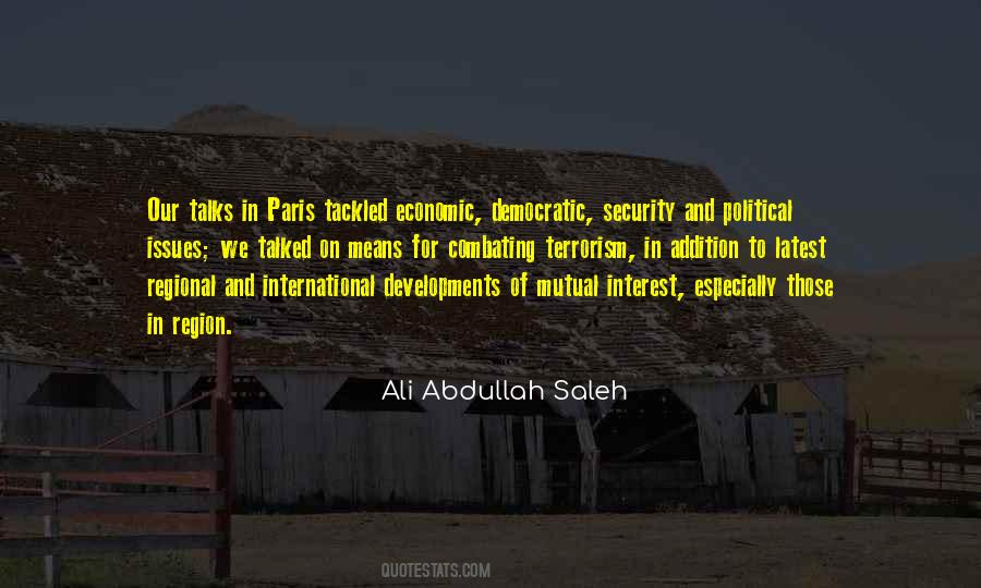 Ali Abdullah Saleh Quotes #1115958