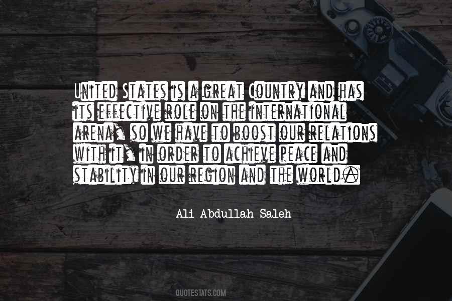 Ali Abdullah Saleh Quotes #124621