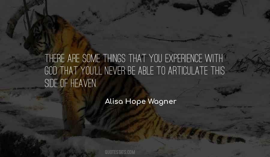 Alisa Hope Wagner Quotes #371309