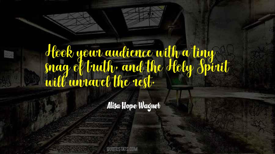 Alisa Hope Wagner Quotes #413554