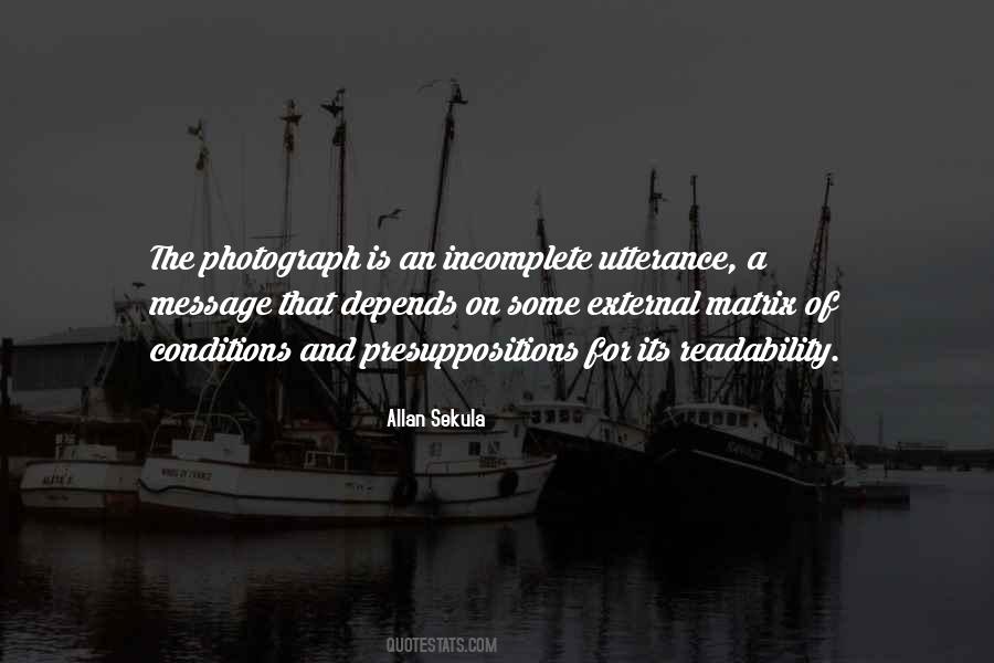 Allan Sekula Quotes #305420