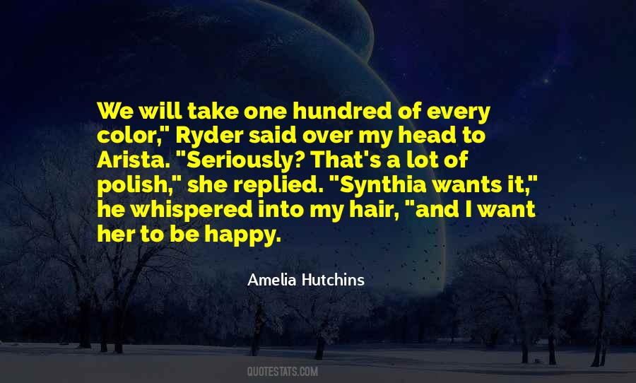 Amelia Hutchins Quotes #1207762