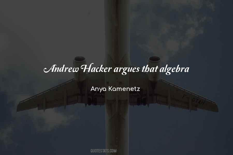 Andrew Hacker Quotes #635618