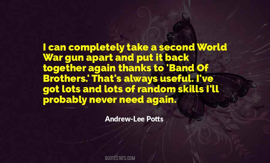 Andrew Lee Potts Quotes #1654863