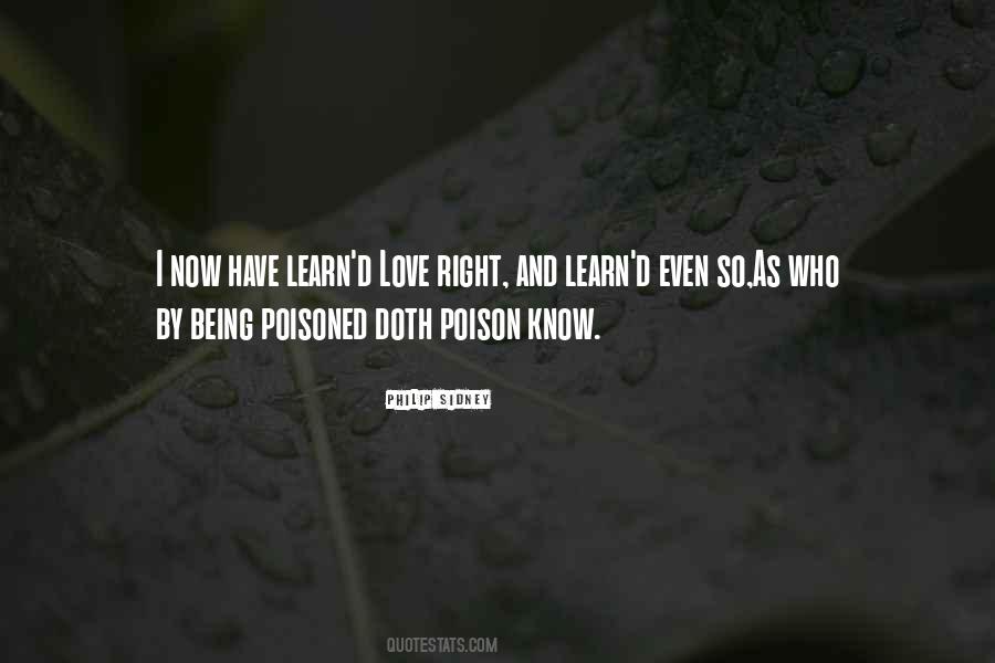 Quotes About Poison Love #1793717