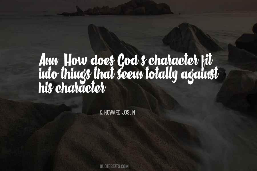 Quotes About God's Character #1402138
