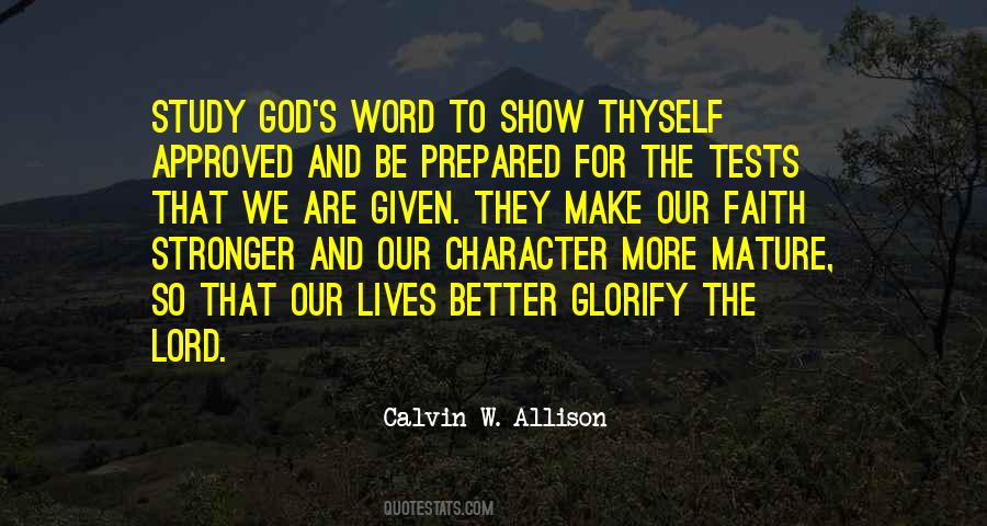 Quotes About God's Character #953421