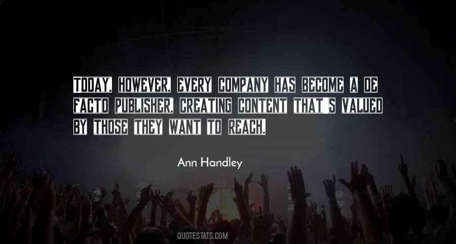 Ann Handley Quotes #687378