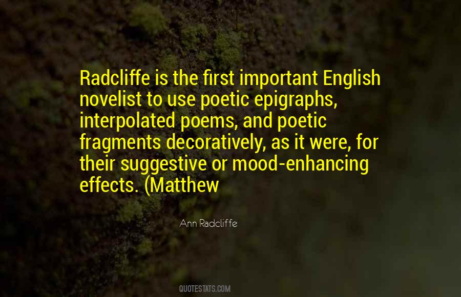 Ann Radcliffe Quotes #1266828