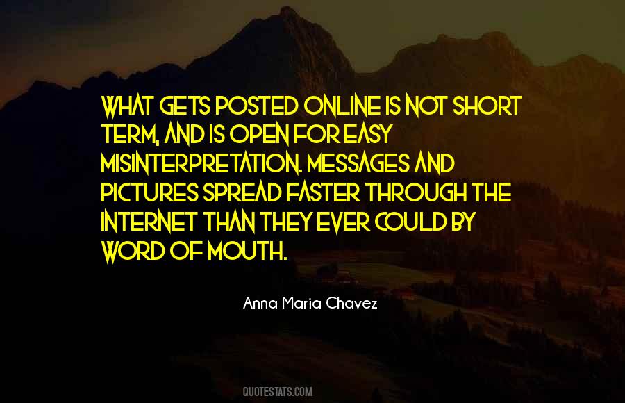 Anna Maria Chavez Quotes #173390