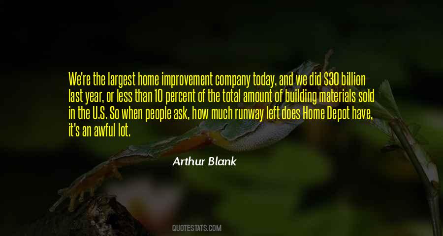 Arthur Blank Quotes #505612
