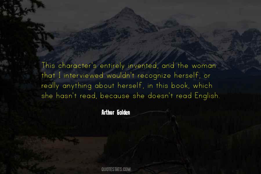 Arthur Golden Quotes #975221