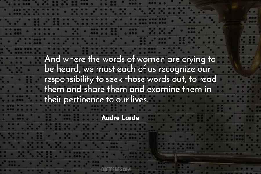Audre Lorde Quotes #258275