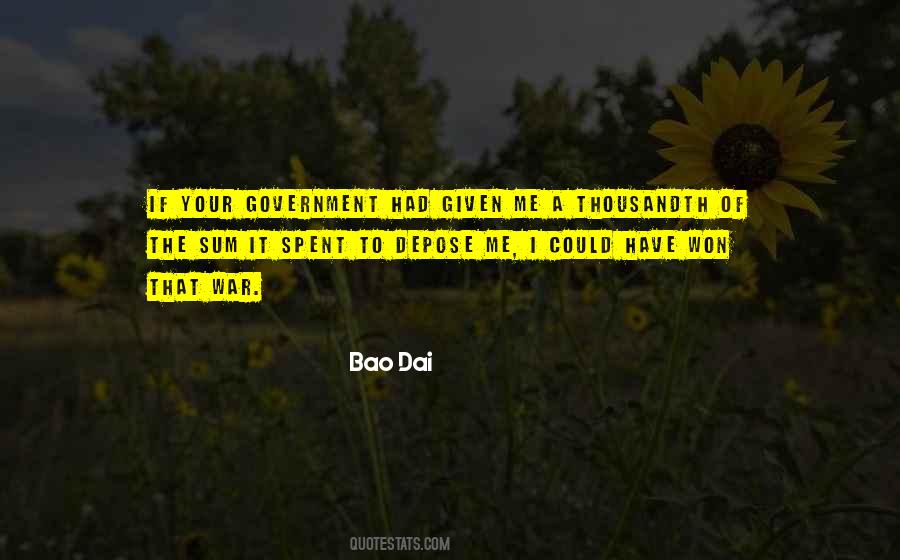 Bao Dai Quotes #628663