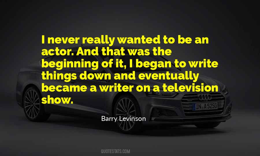 Barry Levinson Quotes #501012