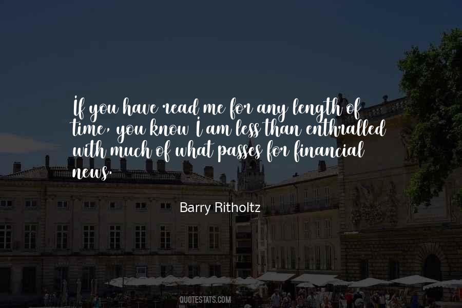 Barry Ritholtz Quotes #1041470