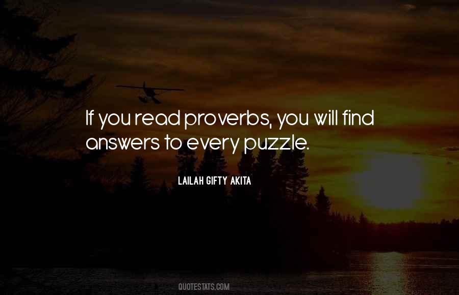Quotes About Proverbs #1290511